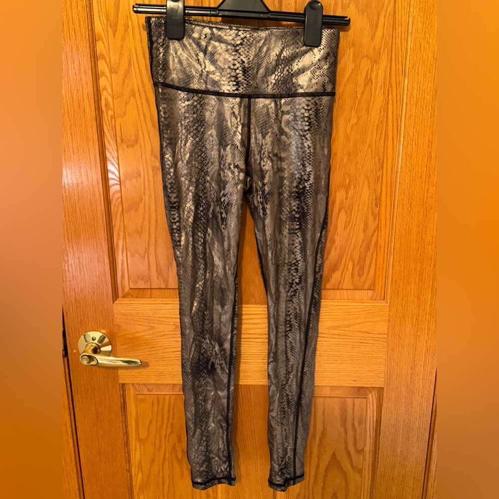 Snakeskin leggings